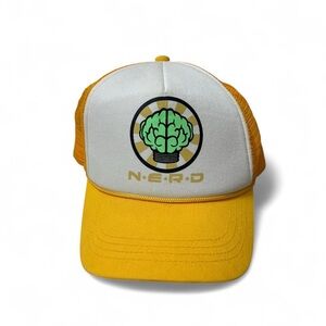 Yellow and White N.E.R.D Trucker Hat